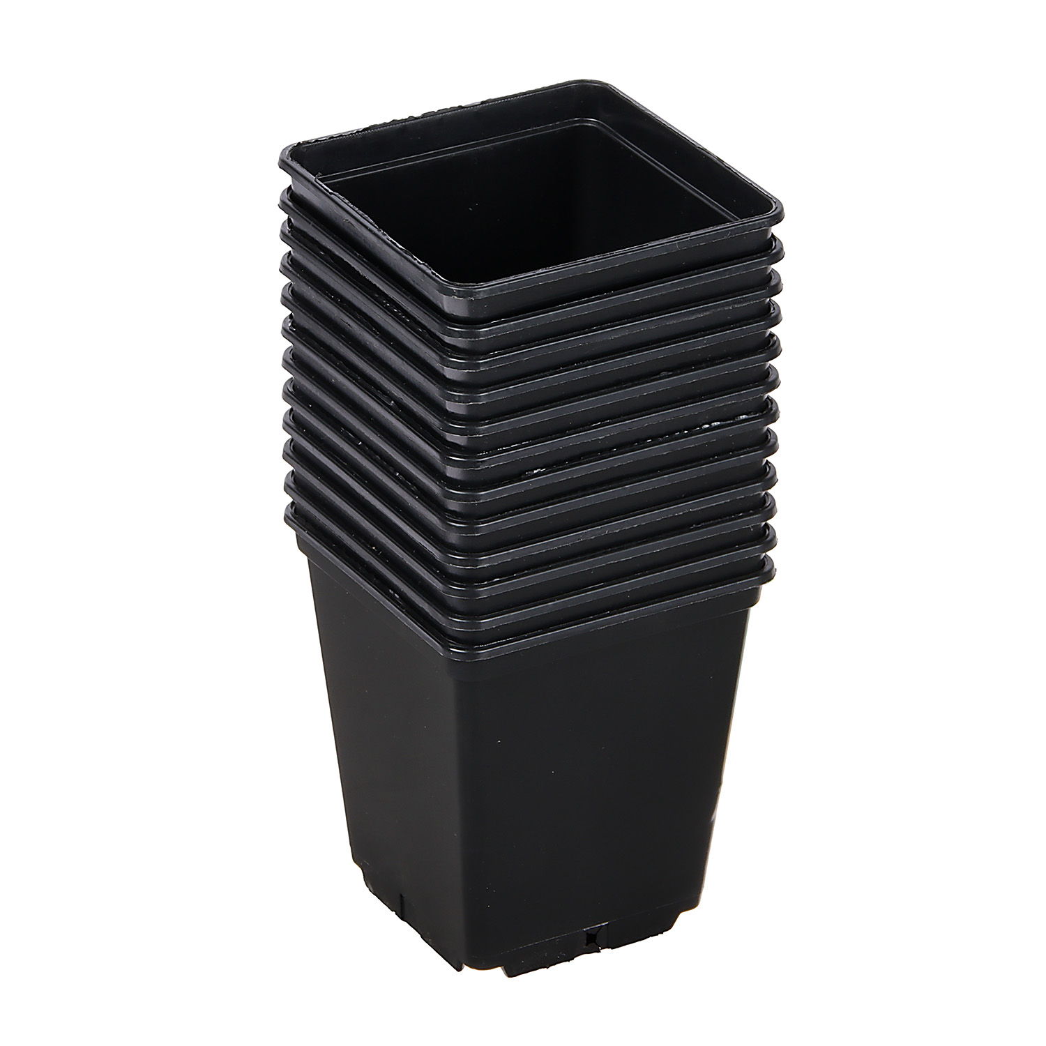 Набор горшков 250 мл для рассады Ангора, 12 шт., 8х7х7 см, пластик, черный