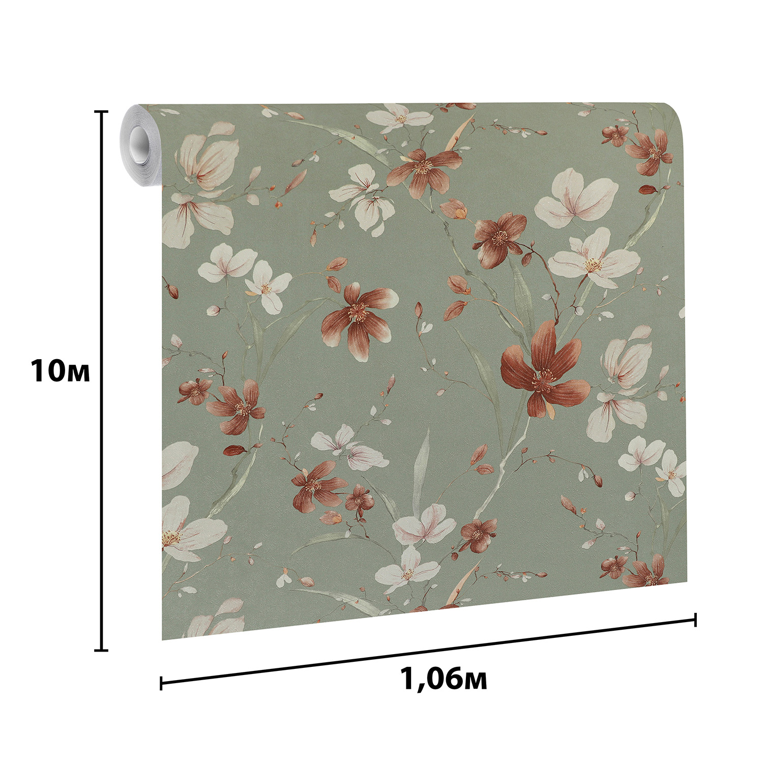 Обои флиз Elysium Виола (зел.) Е203804 1,06*10м *1/4