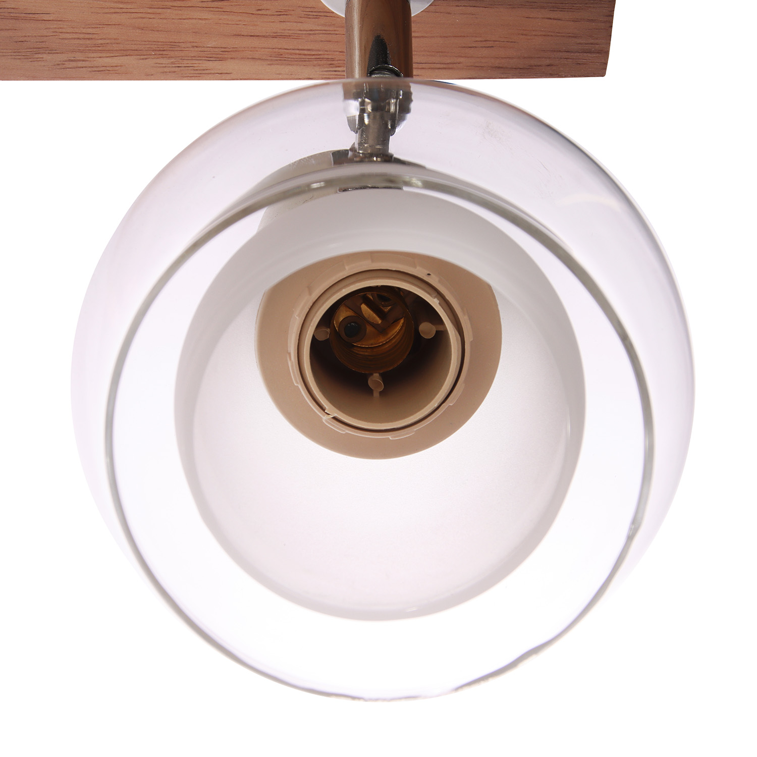 Светильник настенный (спот) N5105/3 WT+WOOD Е27 3*40Вт ( l=650;w=100;h=170)  VERNER LIGHTING *1