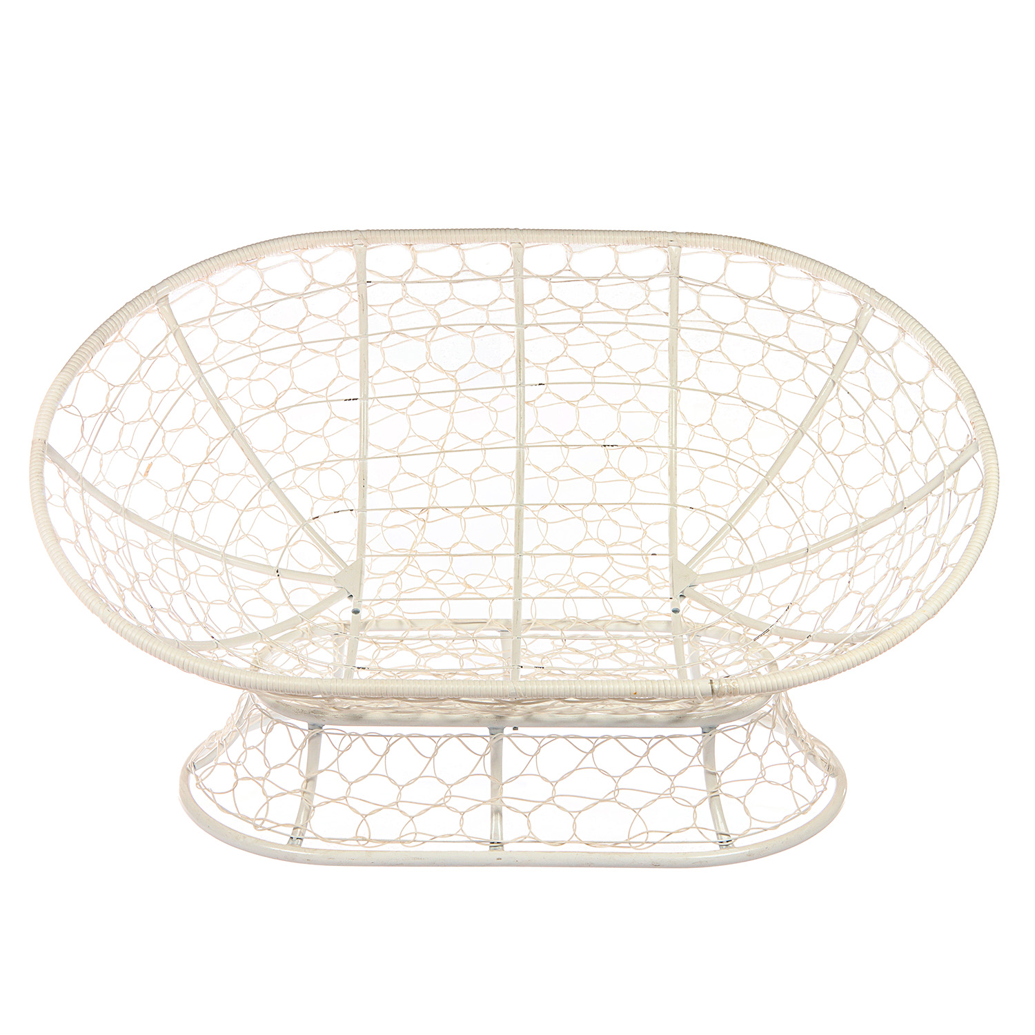 Диван садовый "Мамасан" цвет белый, подушка микс, 75*164*104 см, до 180 кг М-групп *1