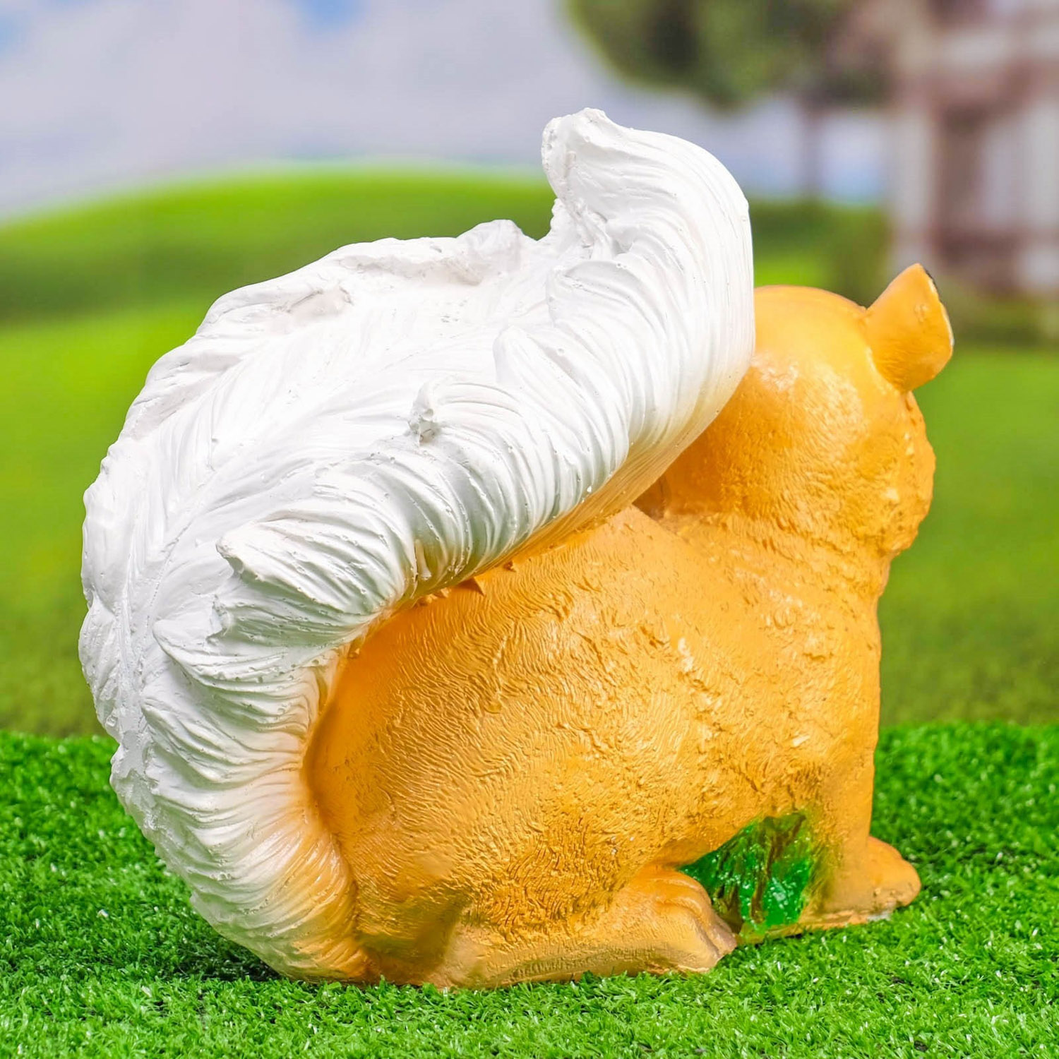 Садовая фигура "Белка с грибочками" 30х23см   3242416