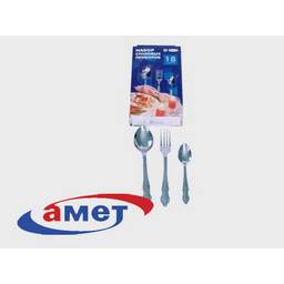 Набор столовых приборов нерж. 18пр./6перс. "Новинка-1" подар. картон. коробка 1с721 (Аша) *1/10