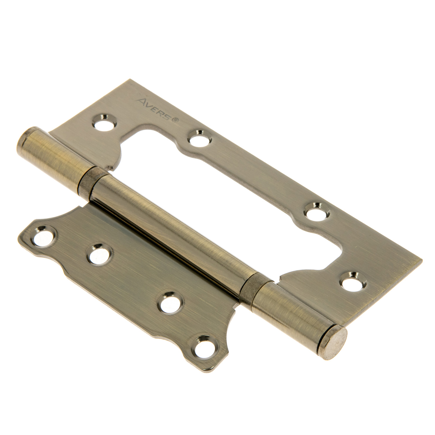 Петля без врезки 125*75*2,5мм БРОНЗА АВ (комплект 2шт.) AVERS *1/6/48