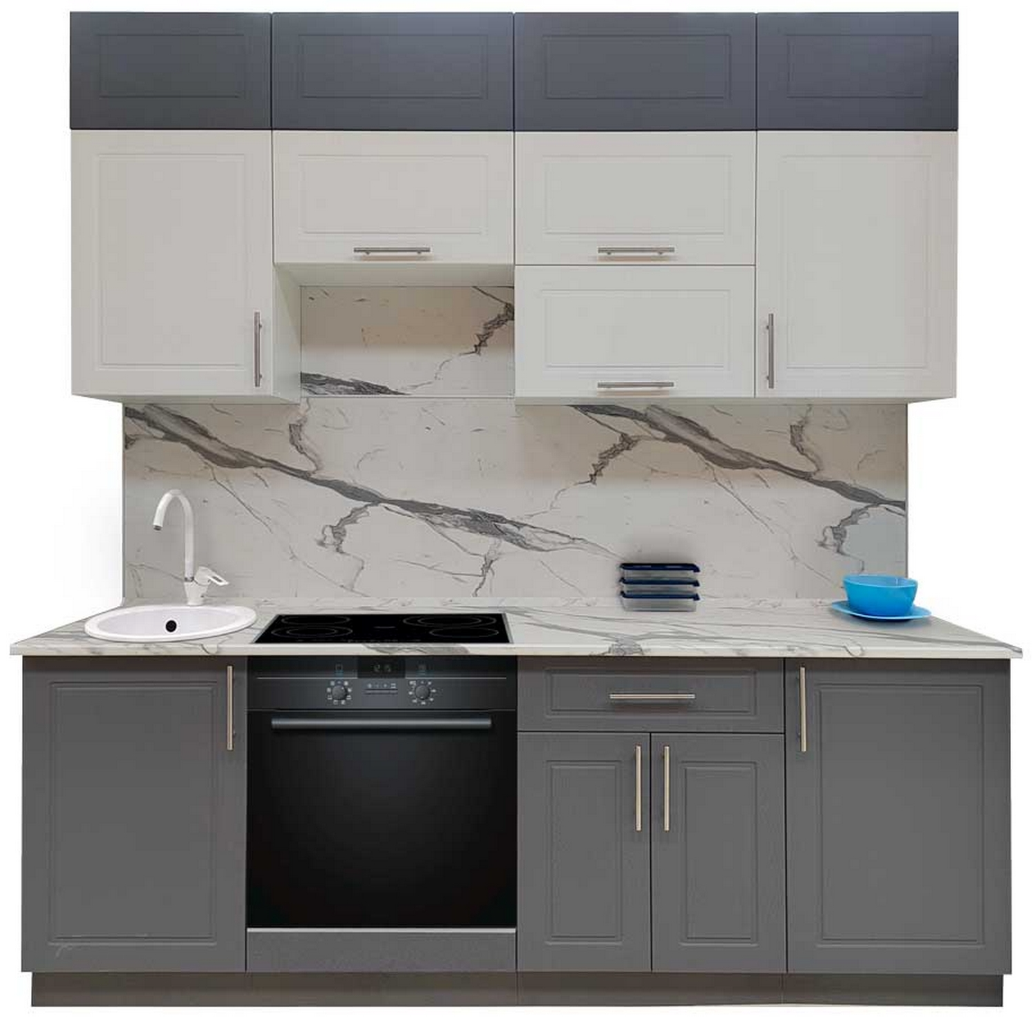 Шкаф напольный 600х850х600 мм BROZEX-WOOD Lux, с двумя ящиками