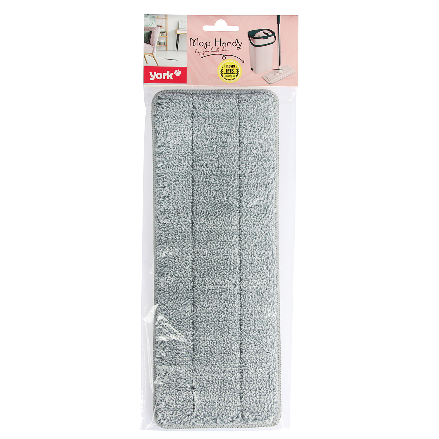 Насадка сменная д/мытья пола д/швабры с отжимом "MOP Hendi" микрофибра 081720 "York" *1/30