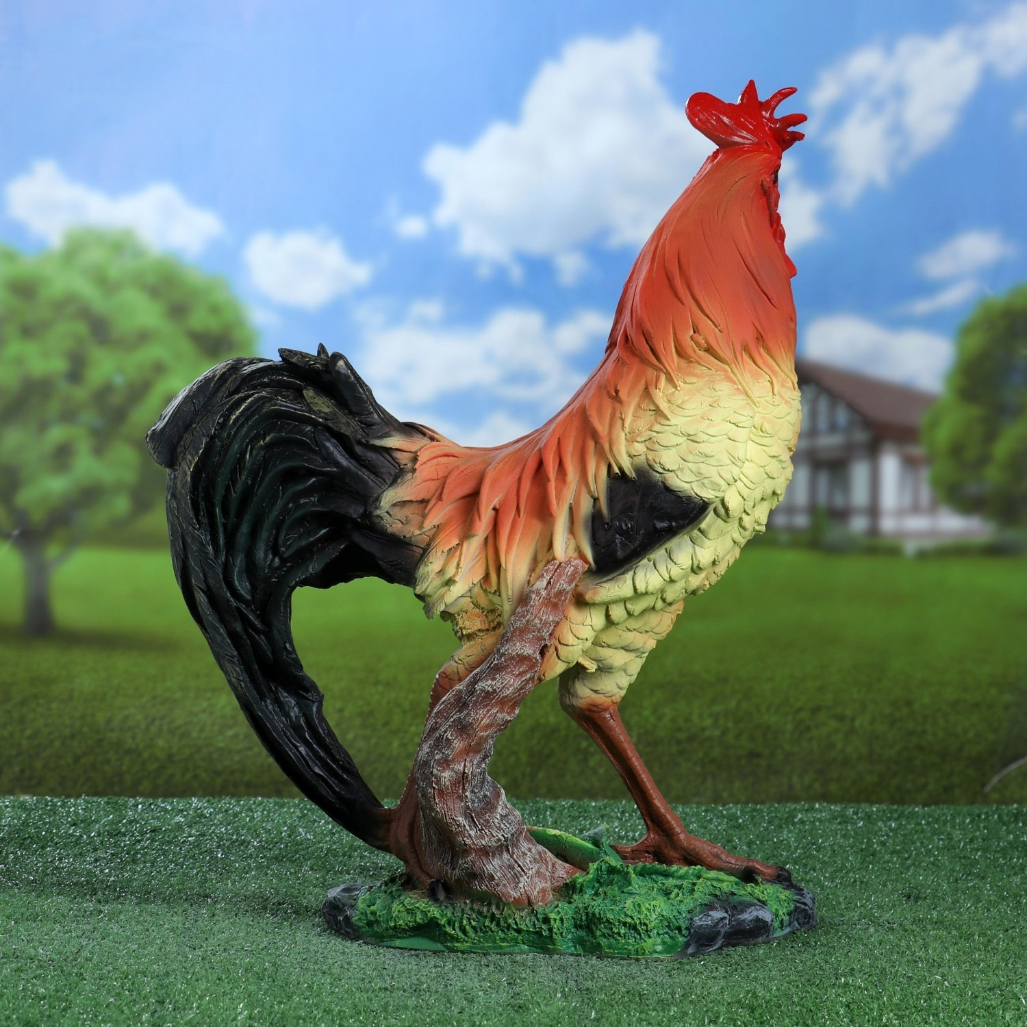 Садовая фигура "Петух Испанский" 40х22х53см   1134653