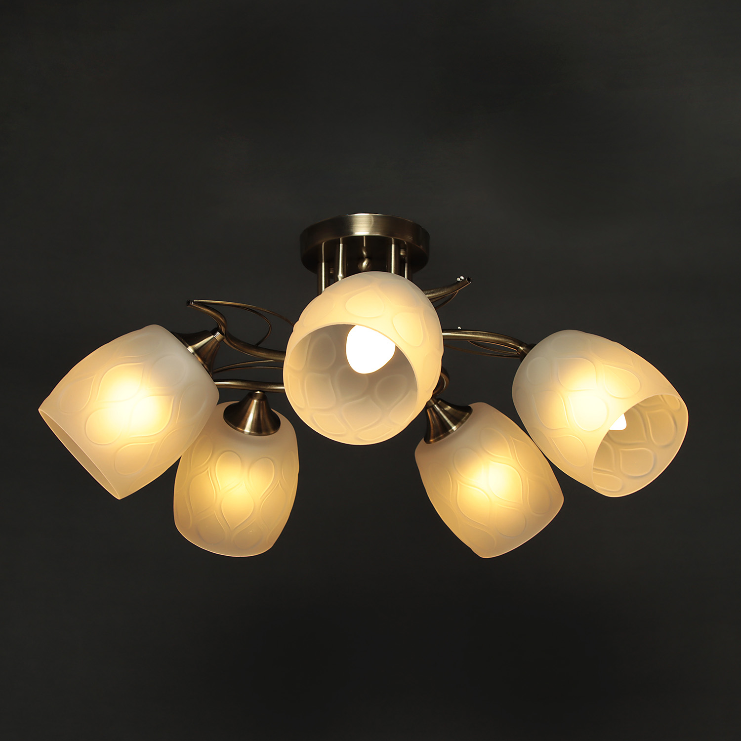 Люстра N5465/5 5*40W  E27 (d-560; h-280)  VERNER LIGHTING *1