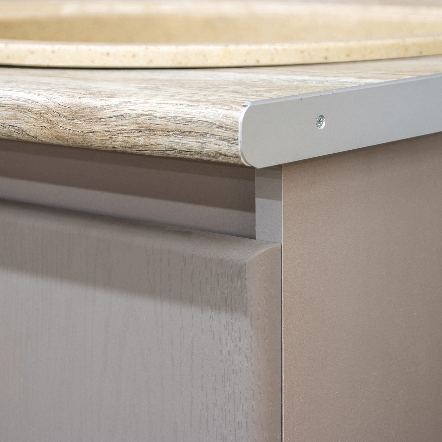 Шкаф напольный 600х850х480 мм BROZEX-WOOD Эрика, с двумя дверцами, грейдж / ясень грей софт