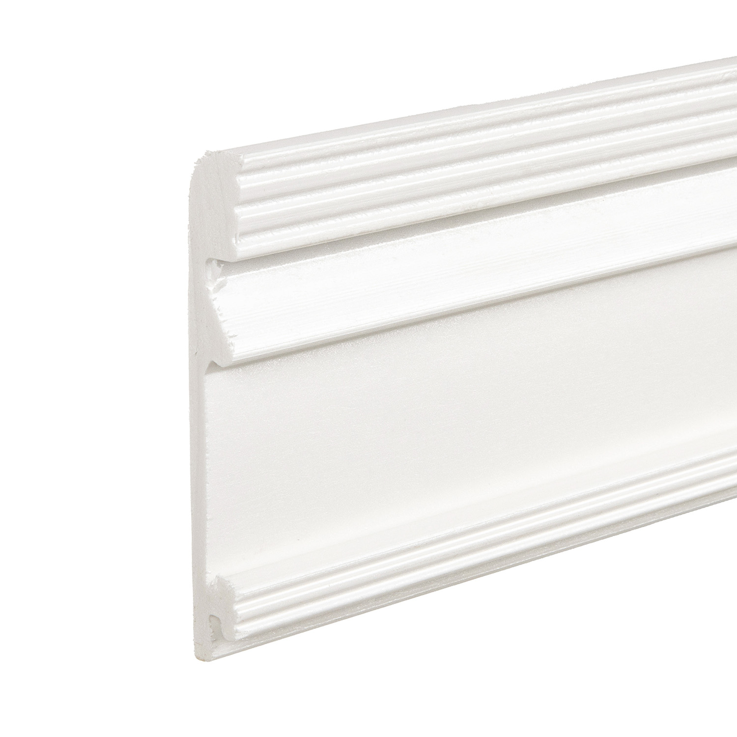 Плинтус напольный 2 м Солид 1 UHD 11, 100 мм, белый