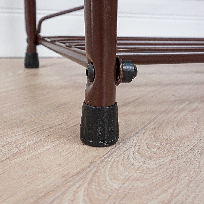 Этажерка "обувница" металл. "Альфа 15" 5полок, ш.0,46м, в.0,95м, гл.0,33м Коричн.ПДОА 15КОР "ЗМИ"*1