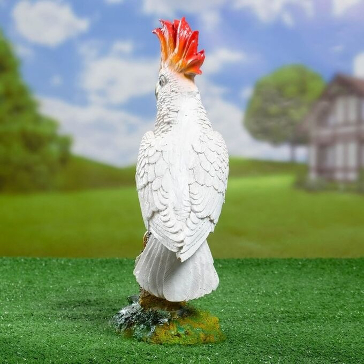 Садовая фигура "Попугай "Какаду" 40*14*26 см F01241   1145134