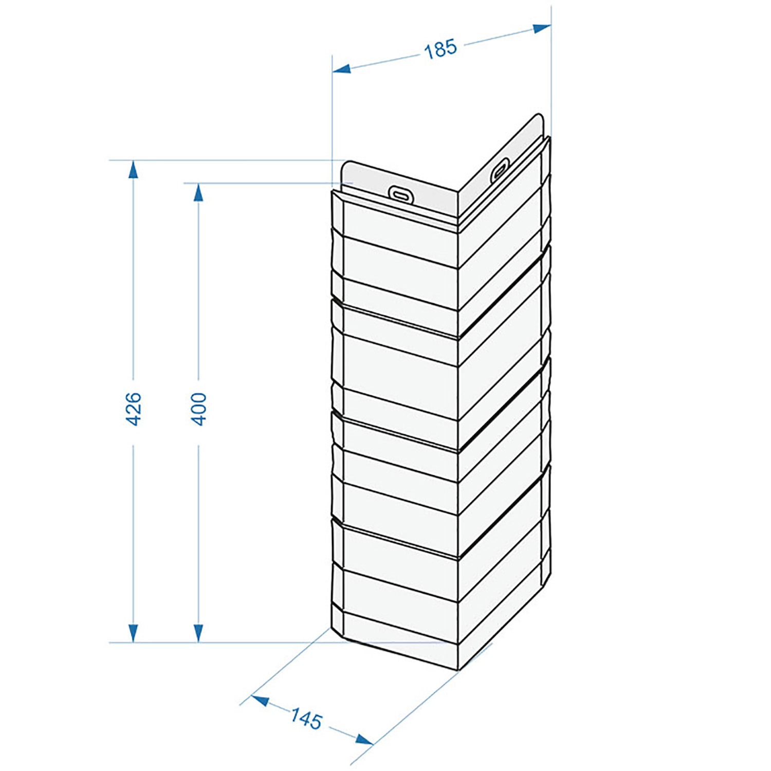 Угол STEIN янтарный (0,4м) Дёке