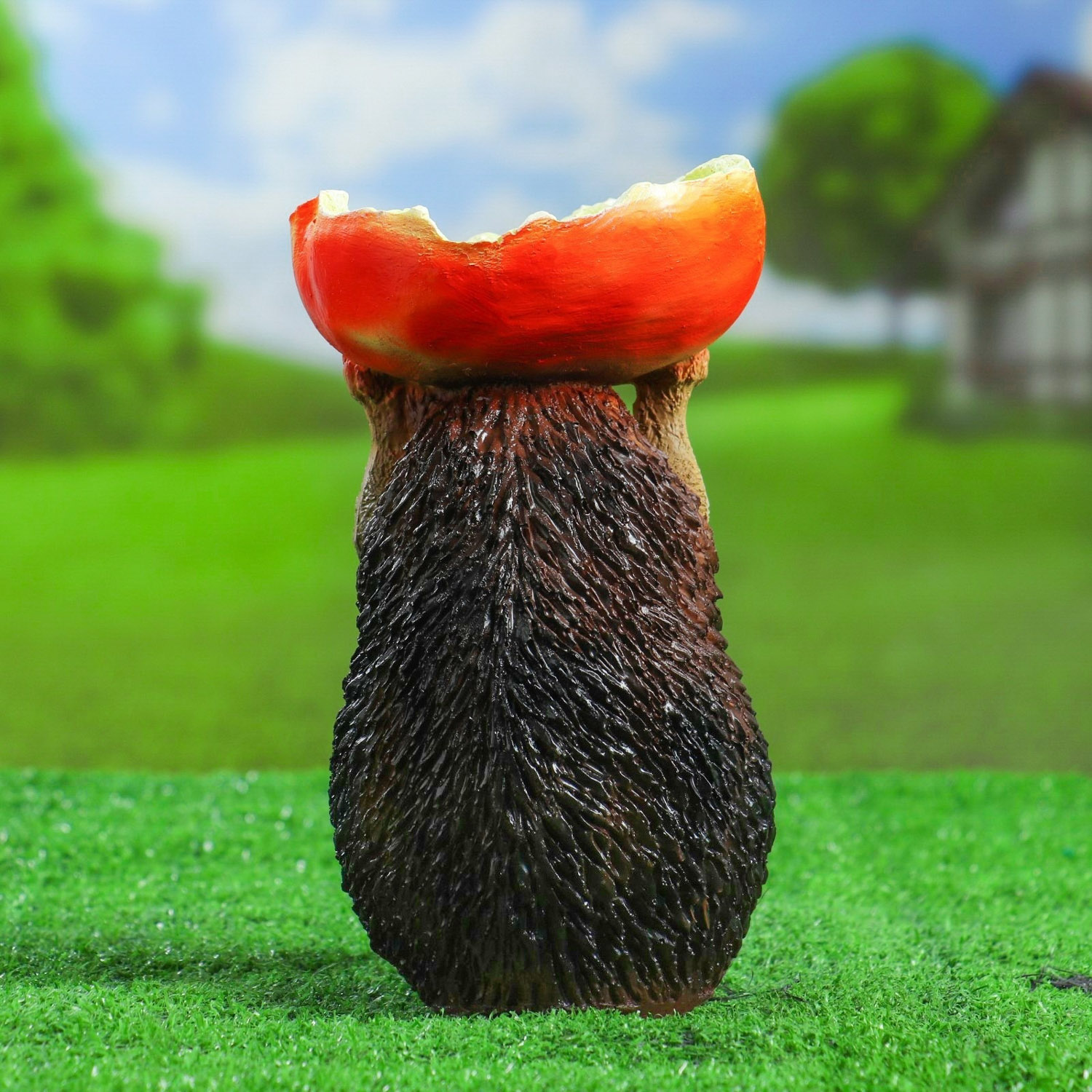 Садовая фигура "Ежик - поилка" 23см   3521232