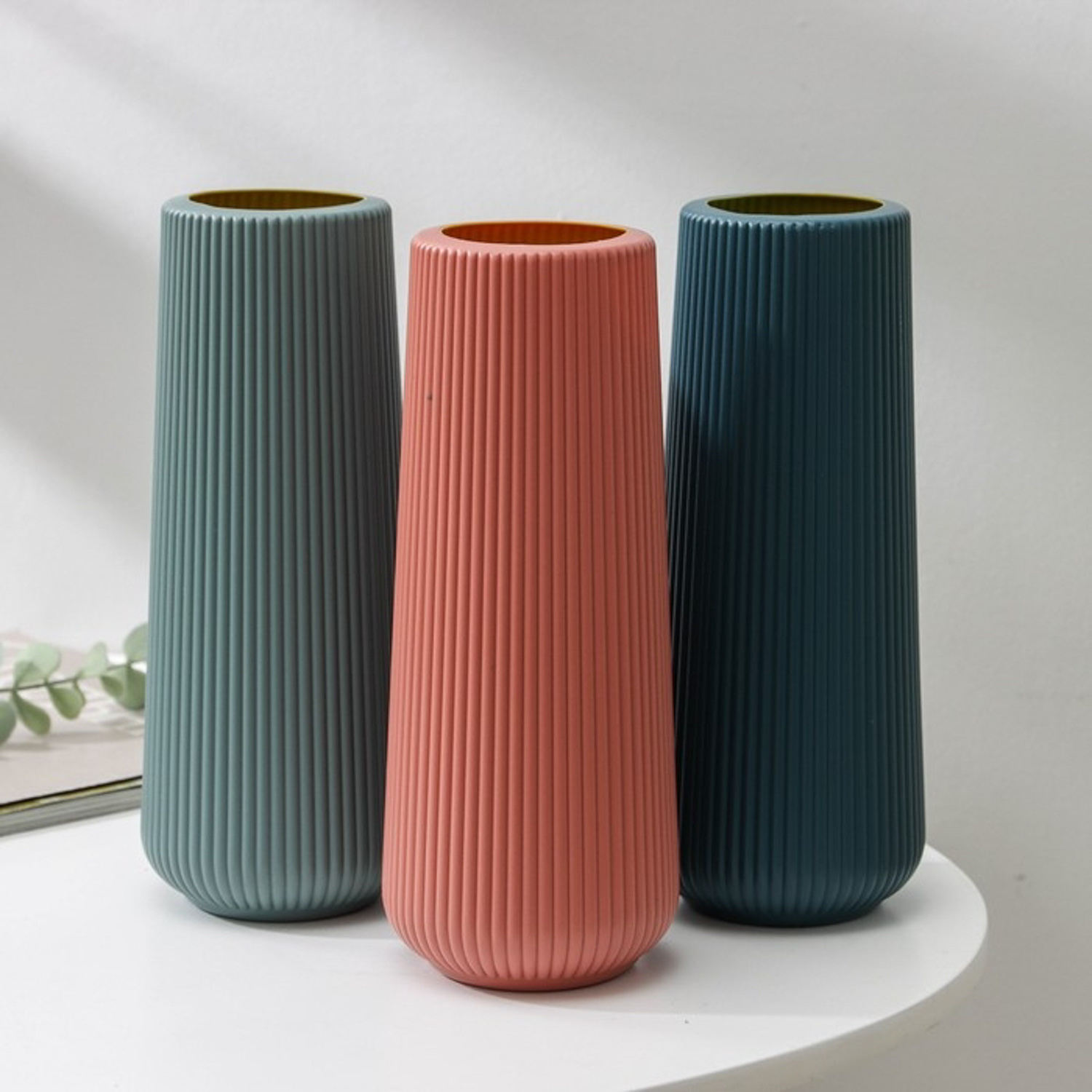 Ваза для цветов, 6,5×7,2×23 см, цвет МИКС