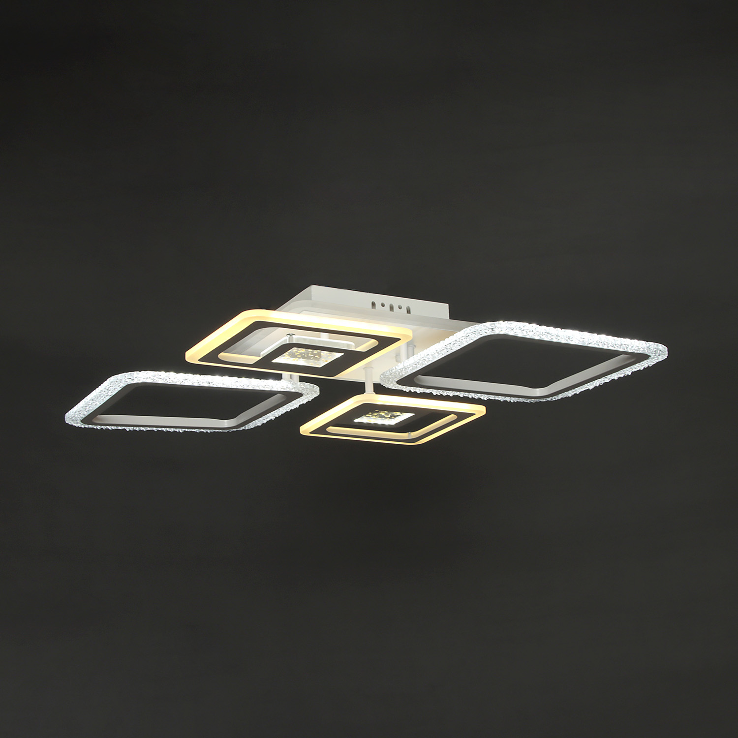 Люстра YH833/2+2 LED 3000K-6500K+RGB (d-730; h-100) пульт VERNER LIGHTING *1