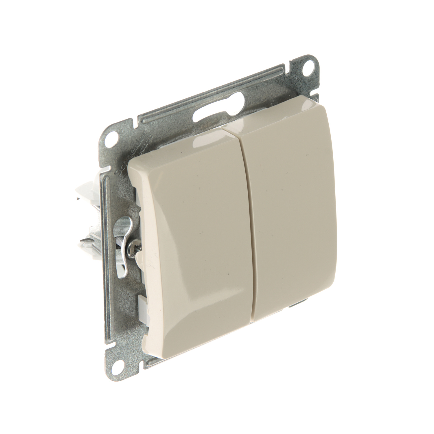 Механизм выключателя "Glossa" 2-кл. беж. GSL000251 *1/20