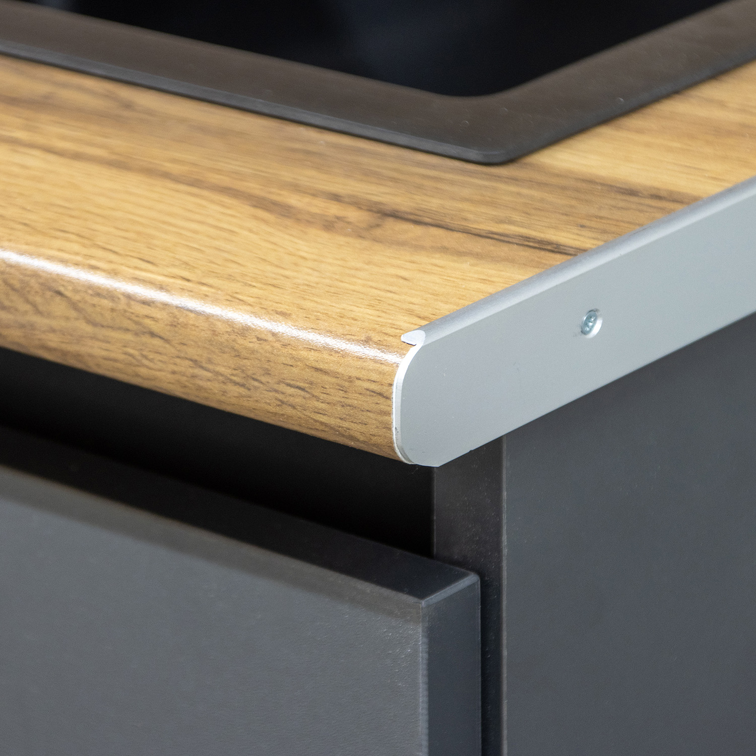 Шкаф напольный 600х850х600 мм BROZEX-WOOD Next, с двумя дверцами, графит