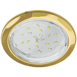 Светильник встраиваемый GX53 H4-GL Ecola без рефлектора глубокий Золото 48*106 FG53GLECB *10/50