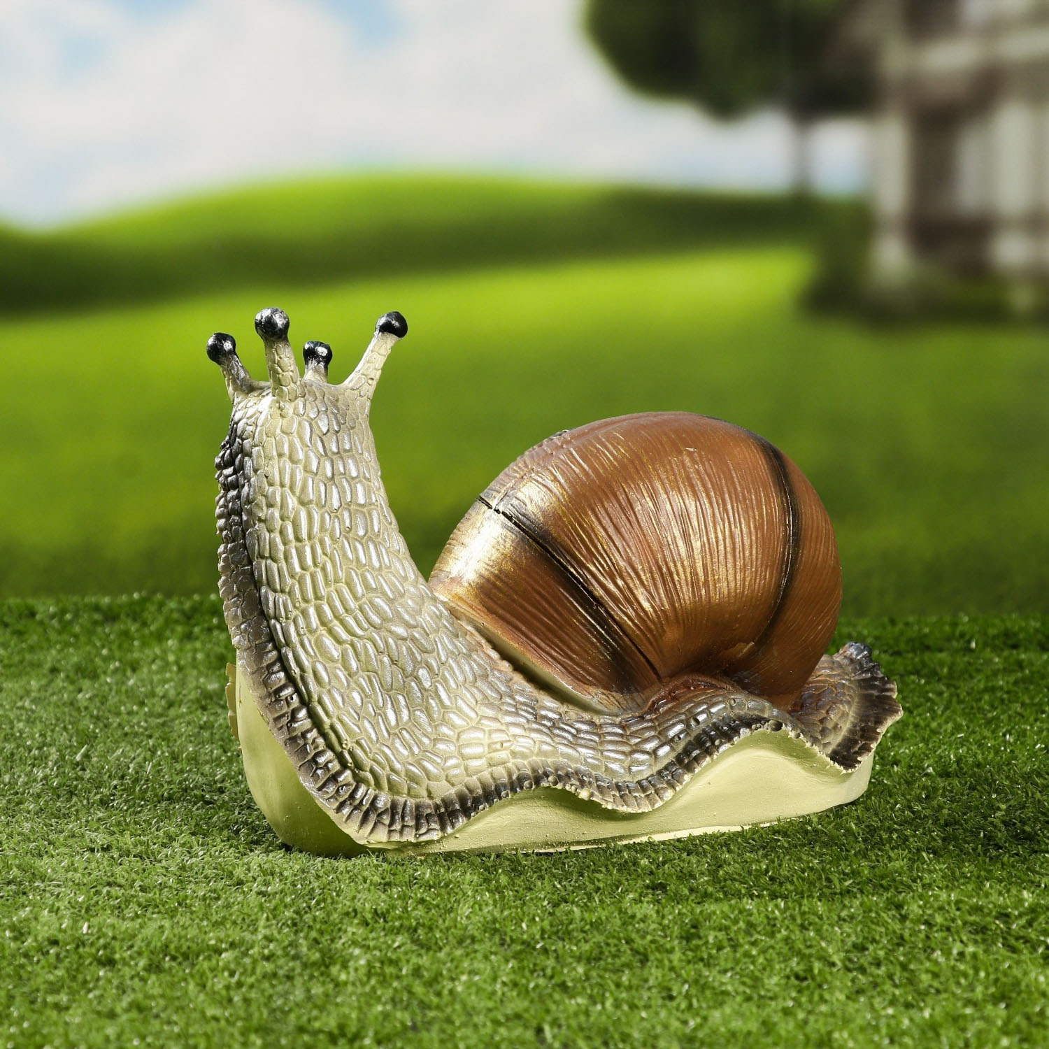 Садовая фигура "Улитка ползет" 25х14х15см   1155086