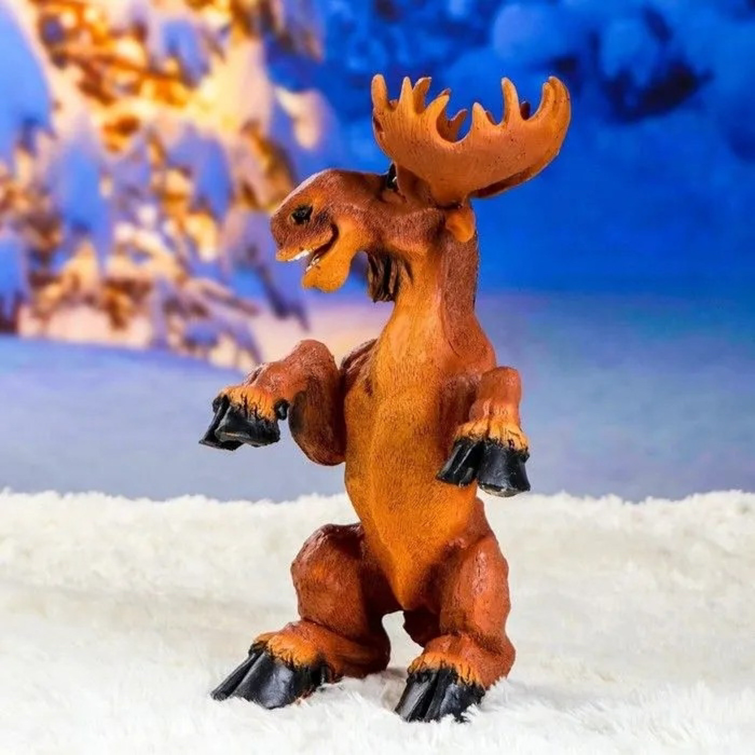 Садовая фигура "Лось с тележкой" 37см   2425305