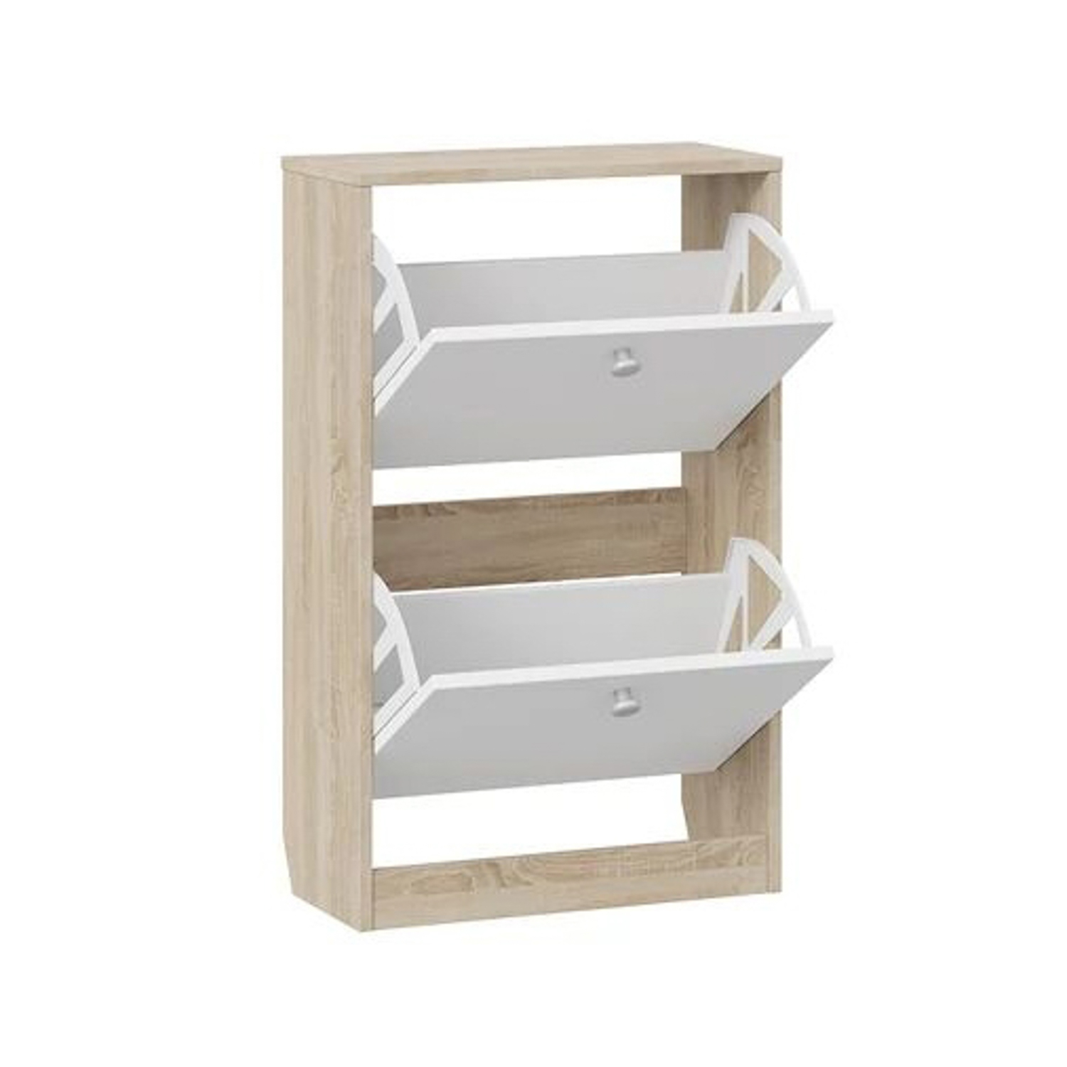 Обувница 500*234*810 ТЕТРА Тип2 исп.2 ДУБ СОНОМА/БЕЛЫЙ ТриЯ *1