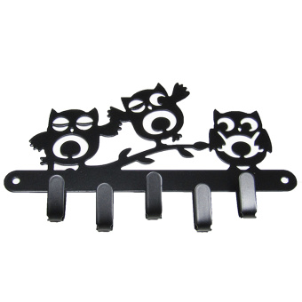 яяяКлючница "Совы" ЧЕРНЫЙ МАТОВЫЙ TRODOS *20