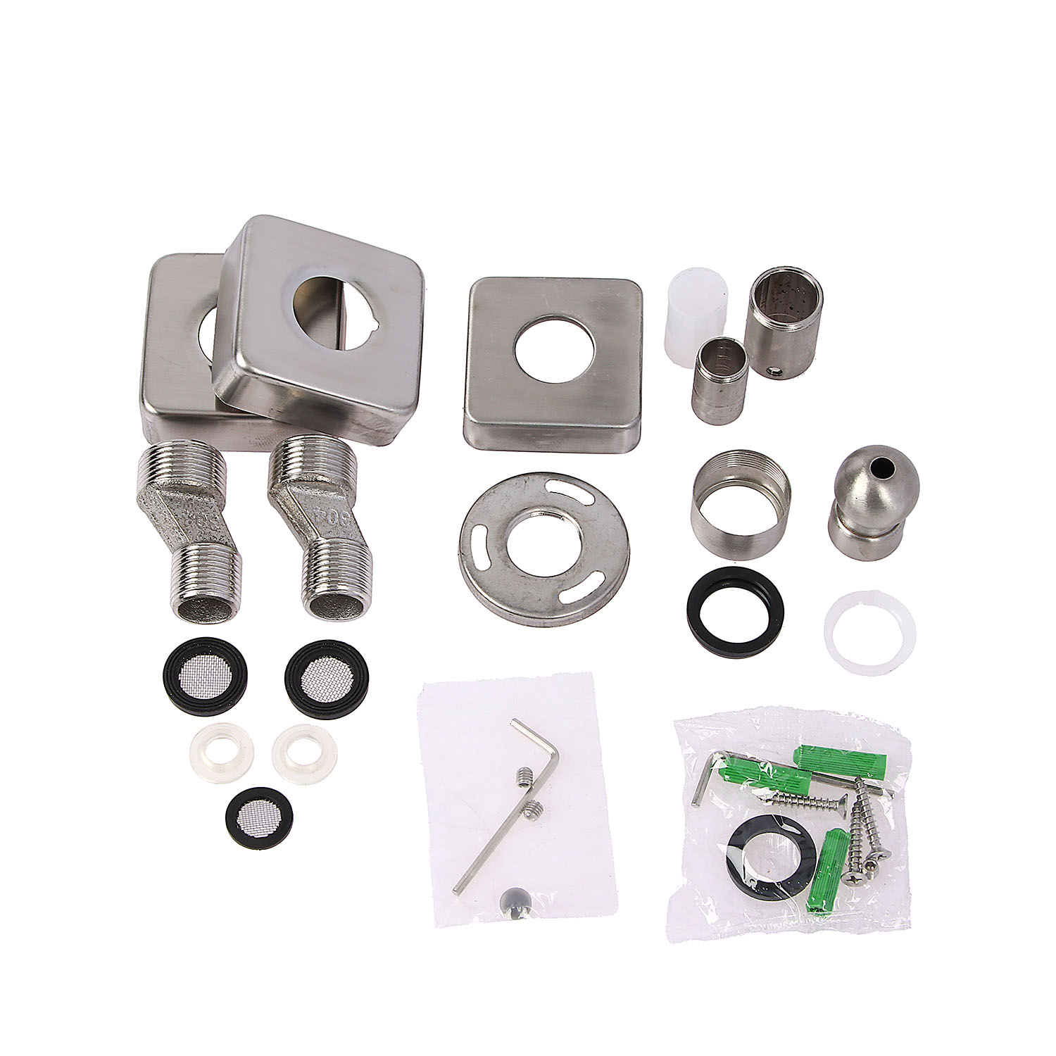 Смеситель д/ванны со стойкой для душа + ручной и тропический душ Fmark FS8145-35 *1