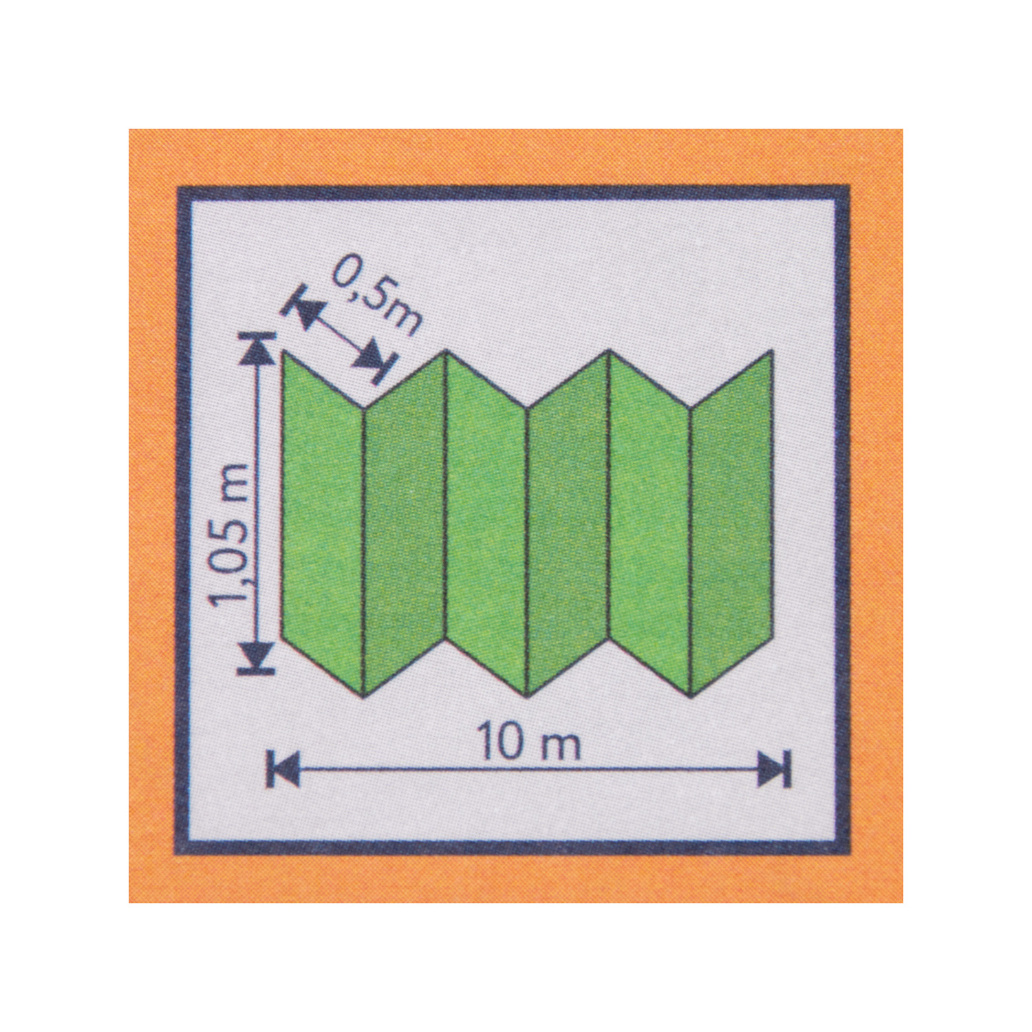 Подложка-гармошка под ламинат 1.05х10 м Солид, 10.5 м², 1.5 мм