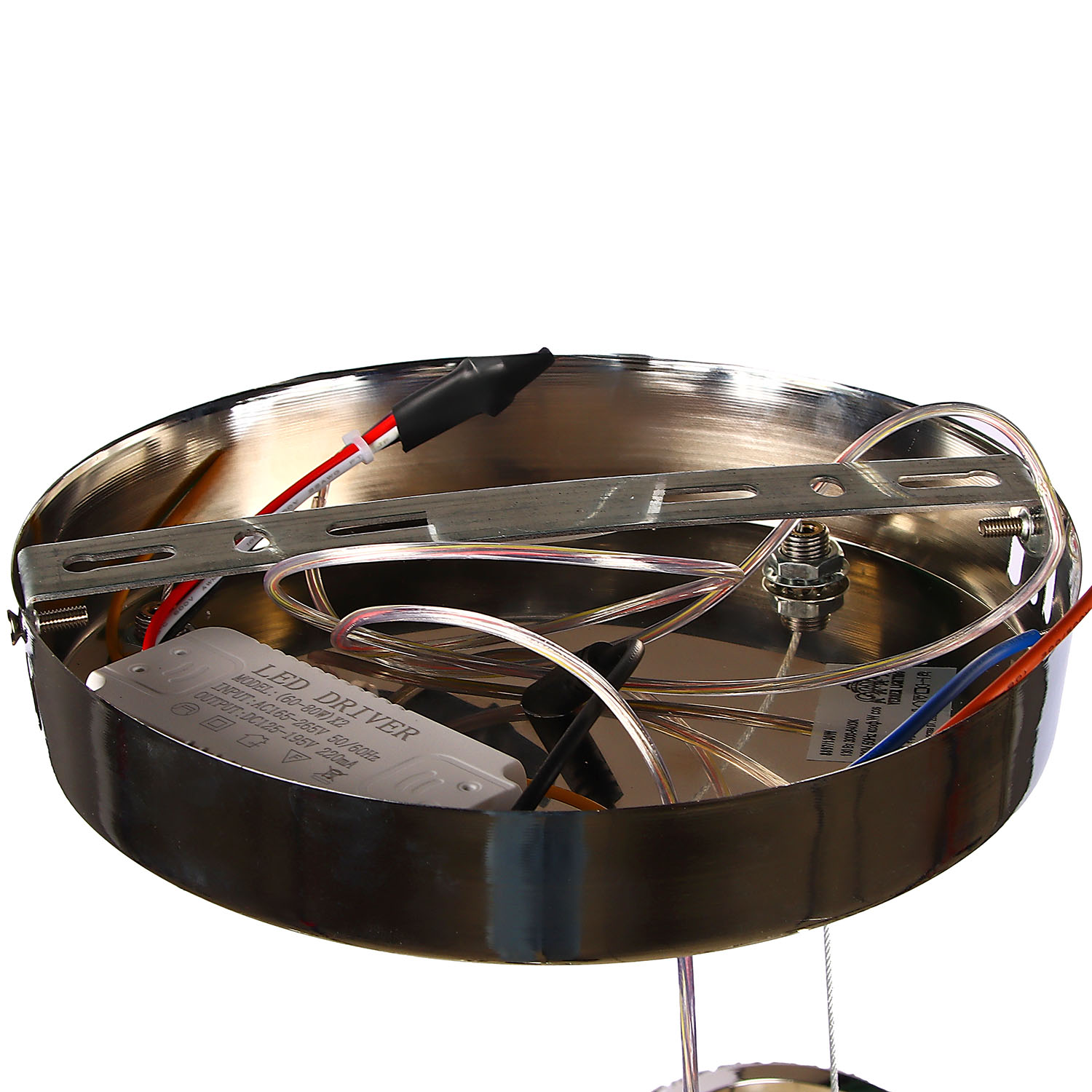 Светильник потолочный светодиодный 8896/150W Chrome 600 мм 3 реж., пульт S=20м2  VERNER LIGHTING *1