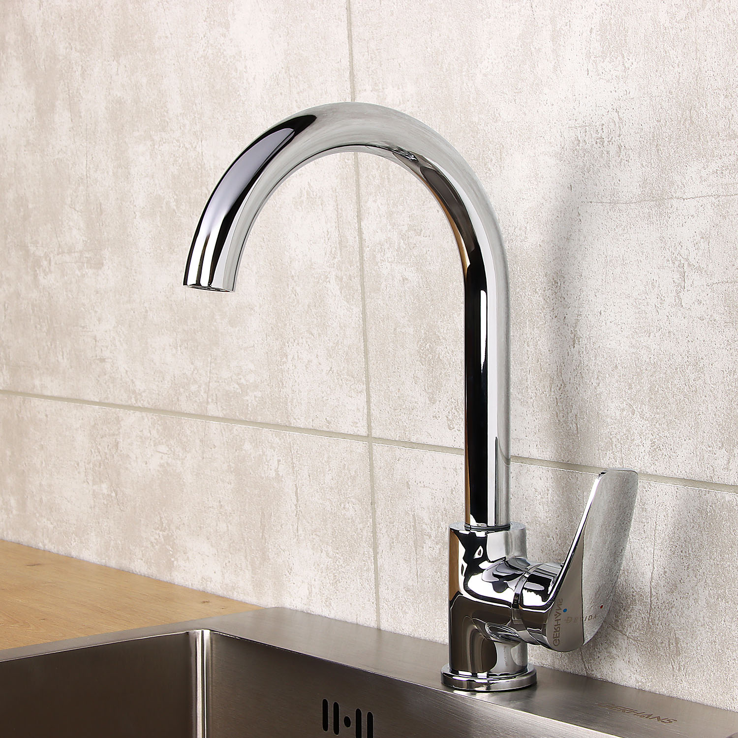 Смеситель для кухни DEVIDA коллекция LOZZI высокий излив DVS0206-08 *1/10