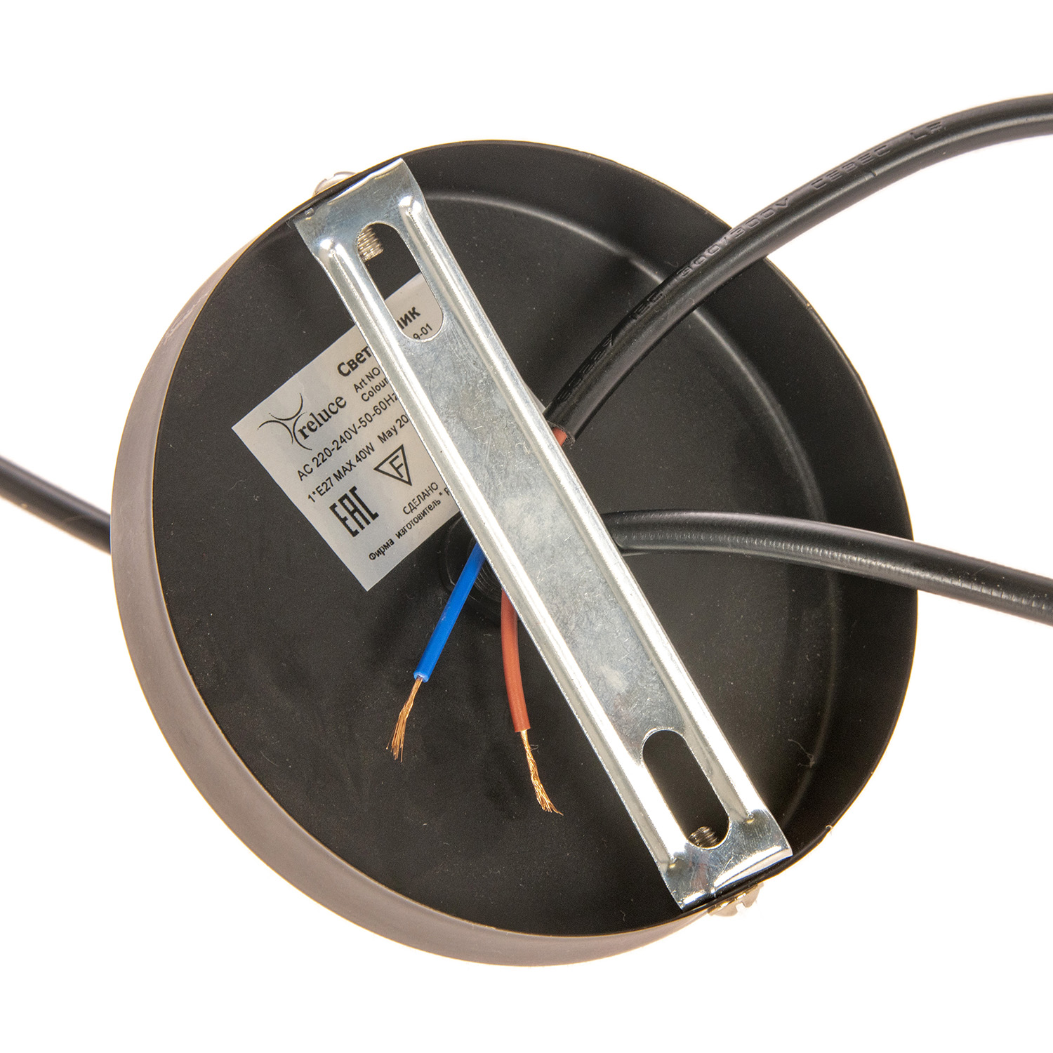 Светильник подвесной 04773-0.9-01 BK 40Вт Е27 S=6м2  *1/12