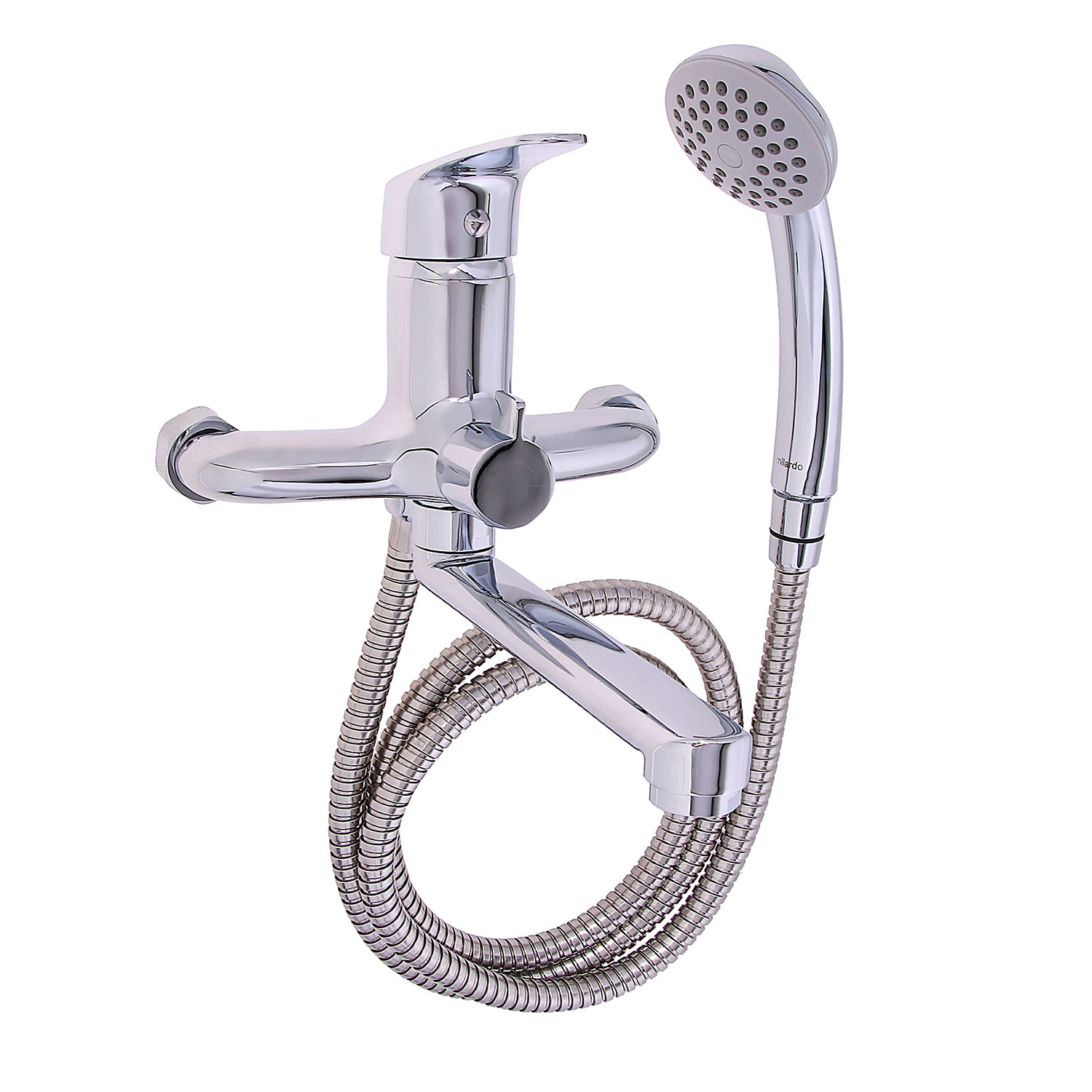 Смеситель для ванны Milardo Simp SIMSB02M02, длинный излив, однорычажный, с лейкой