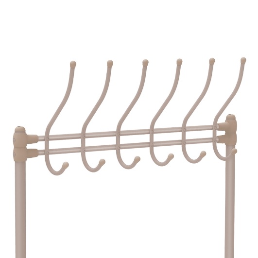 Вешалка напольная "Прихожая" "Ника" с полк.д/обуви,ш.0,83м,в.1,75м,гл.0,34м Беж.мет.ВПШ1/БМ *1