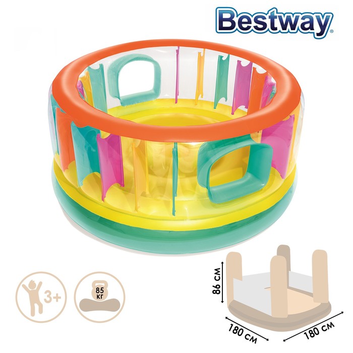 Батут надувной детский BESTWAY Bounce Jam, 180х86 см, до 85 кг