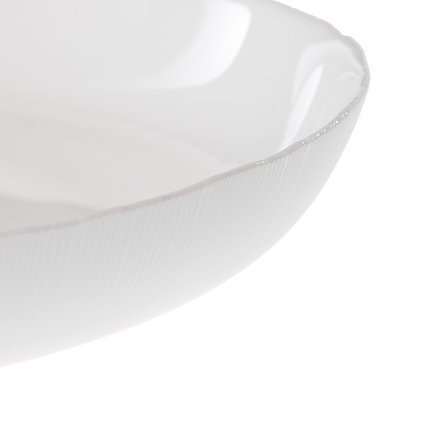 Тарелка стекло Luminarc "Diwali Structure Lines" мелк. d25см Белый Q1895 *6/24