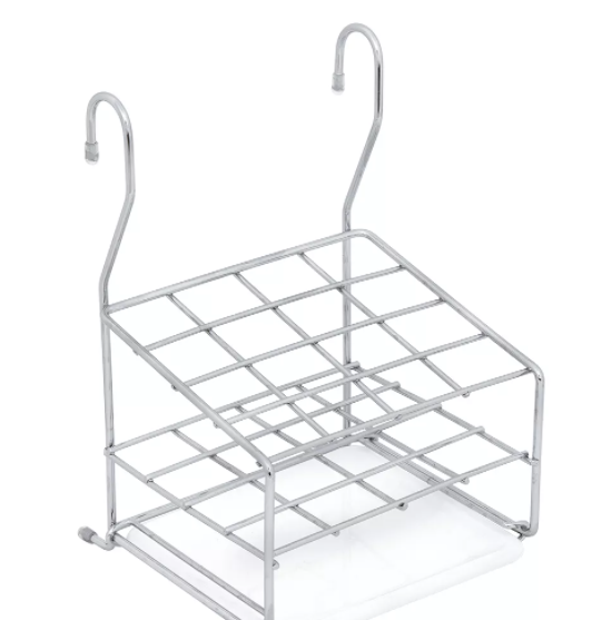 Держатель д/Стол.приб.22х15см навесной на рейлинг d16мм металл. хромир. HD 40.61.00 "Manzzaro" *1/24