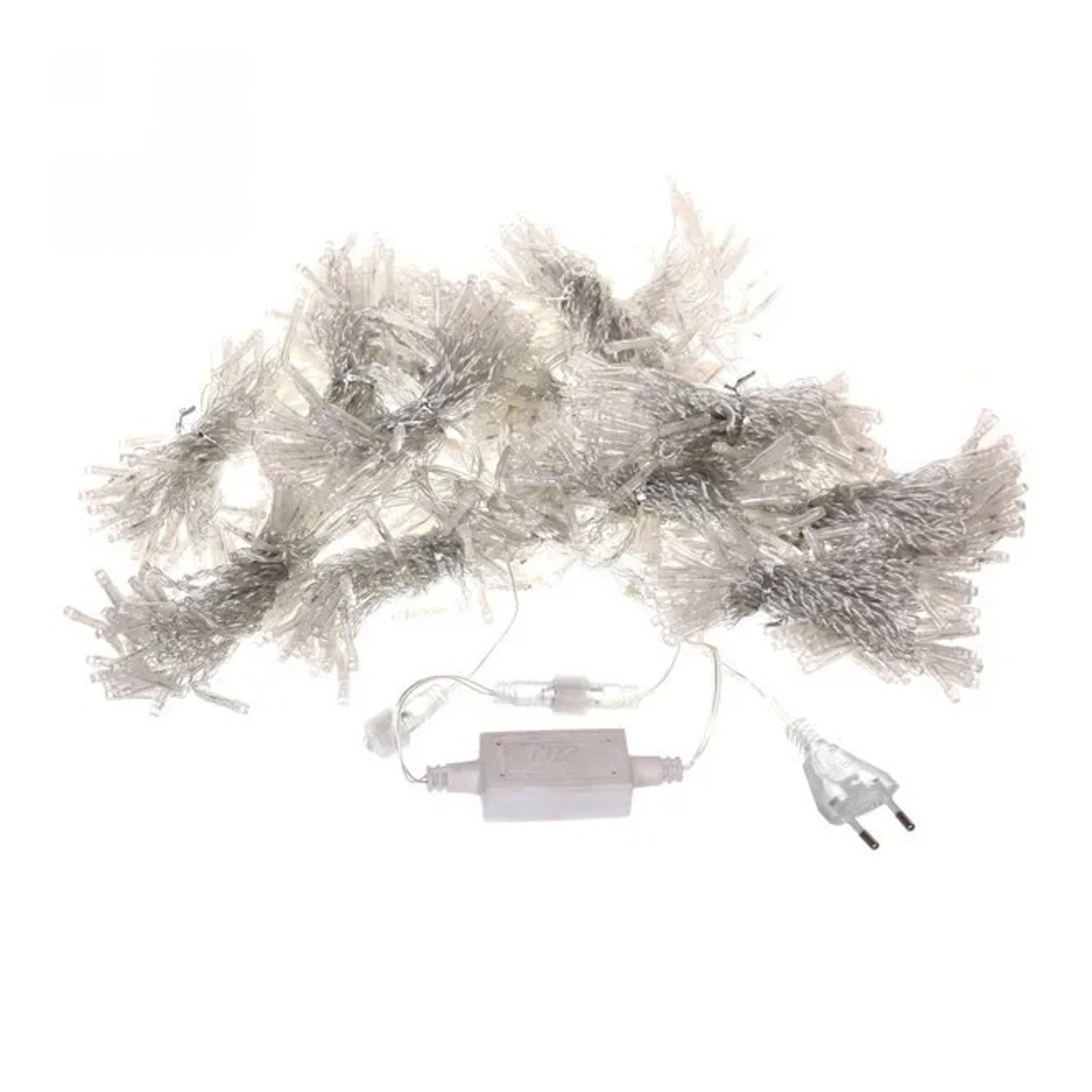 яяяГирлянда для улицы ЗАНАВЕС ш2.0* в6.0 м 960 ламп LED, прозрач.пров, 8 реж, Синий (возможность соедин