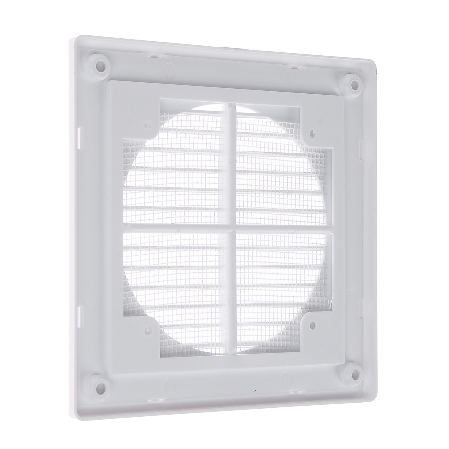 Решетка вентиляционная150х150мм 1515П Эковент (с сеткой) *1/50