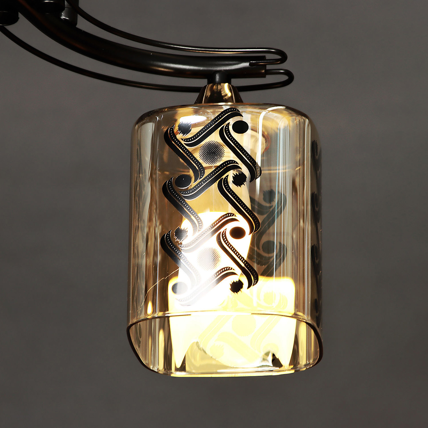 Люстра Verner Lighting A3944/2, 40 Вт, Е27, 2 лампы, черный/золото