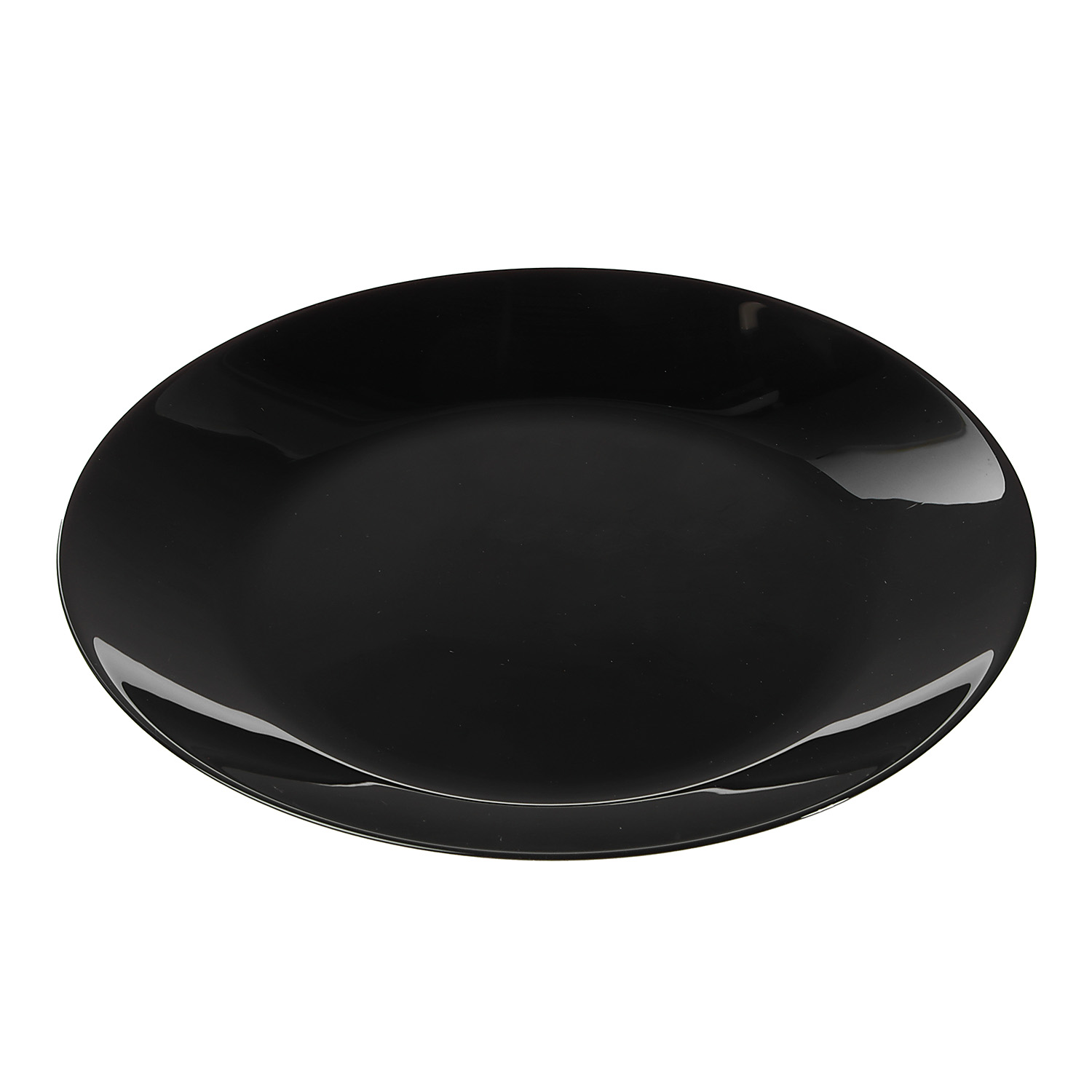 Тарелка стекло "ЛИЛИ" черный 25см обеденная V0461 (Luminarc) *12