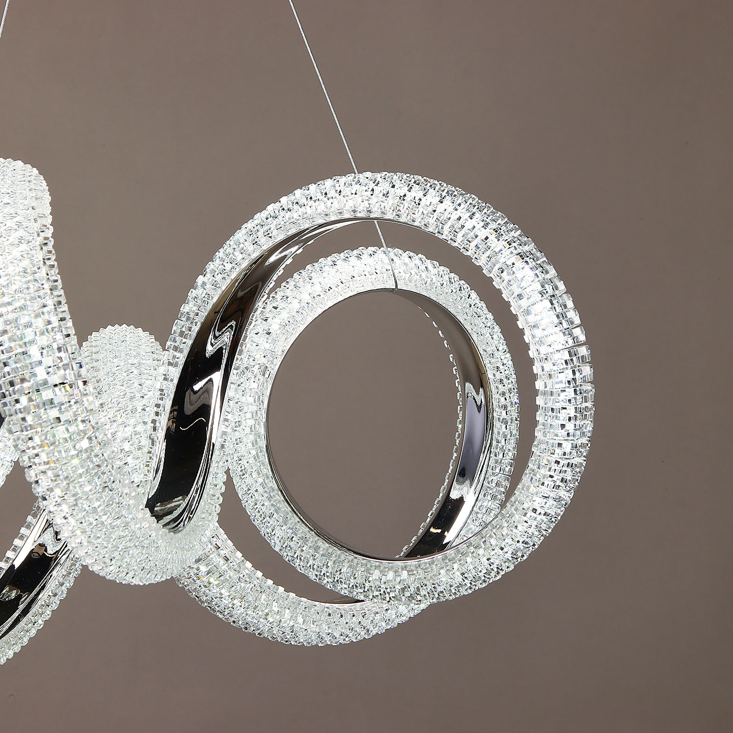 Светильник подвесной светодиодный 9232/140W Chrome  530 мм 3 реж., пульт S=20м2 VERNER LIGHTING *1