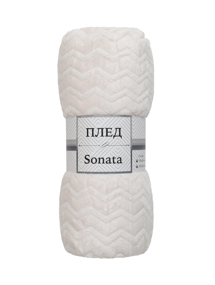 Плед 150*200см фланель жаккард зигзаг шампань TF FNZ ML3 002/1520 Absolute *1