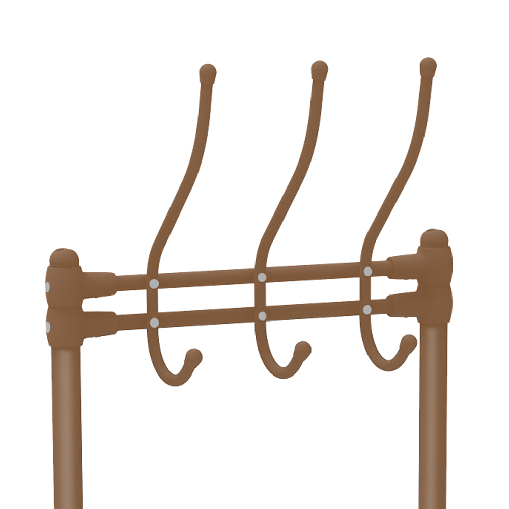 Вешалка напольная "Прихожая" "Ника" с полк.д/обуви,ш.0,48м,в.1,75м,гл.0,34м Коричн. ВПШ3/К-К *1