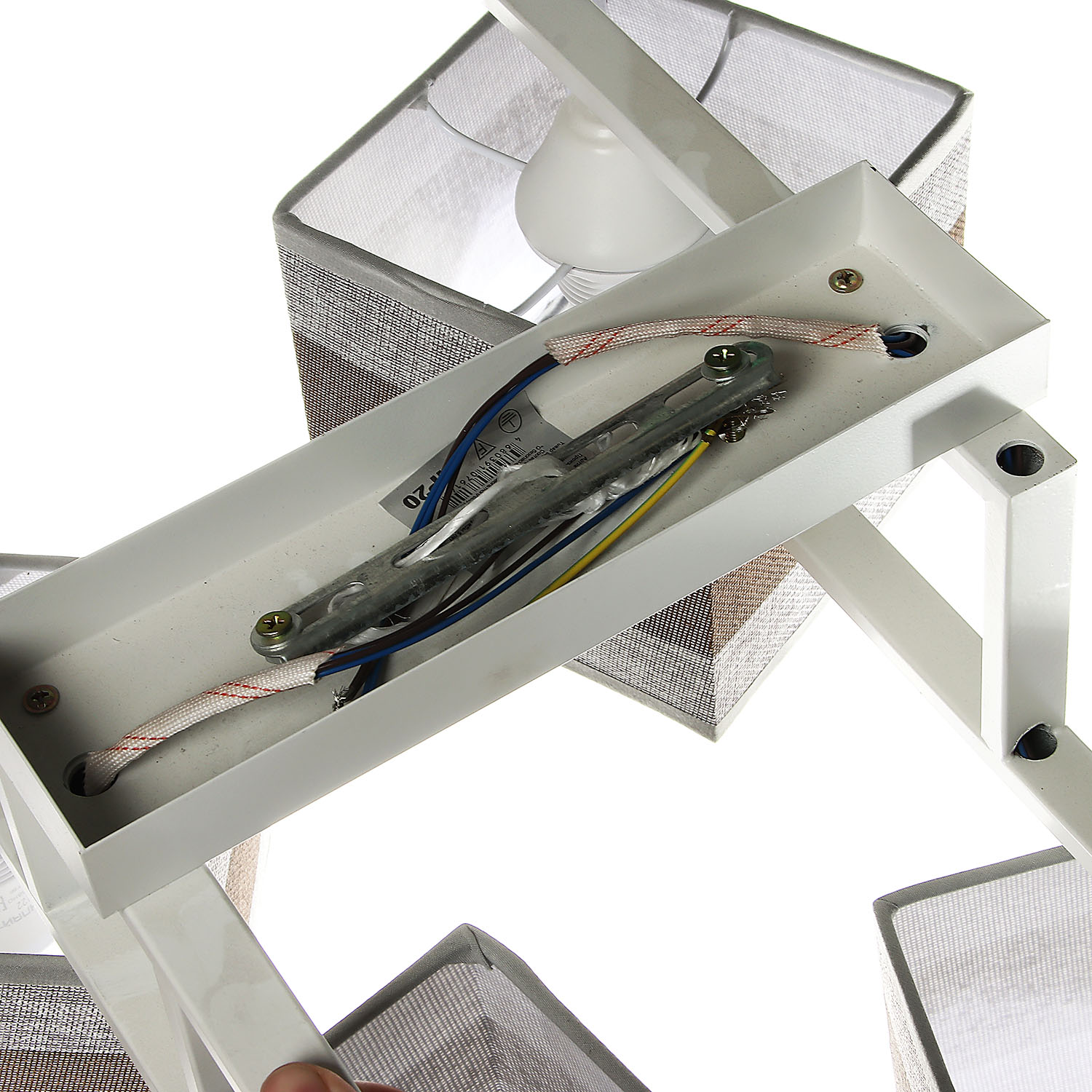 Люстра 6152/4WT BR+GR Е27 2*60W S=9м2 *1