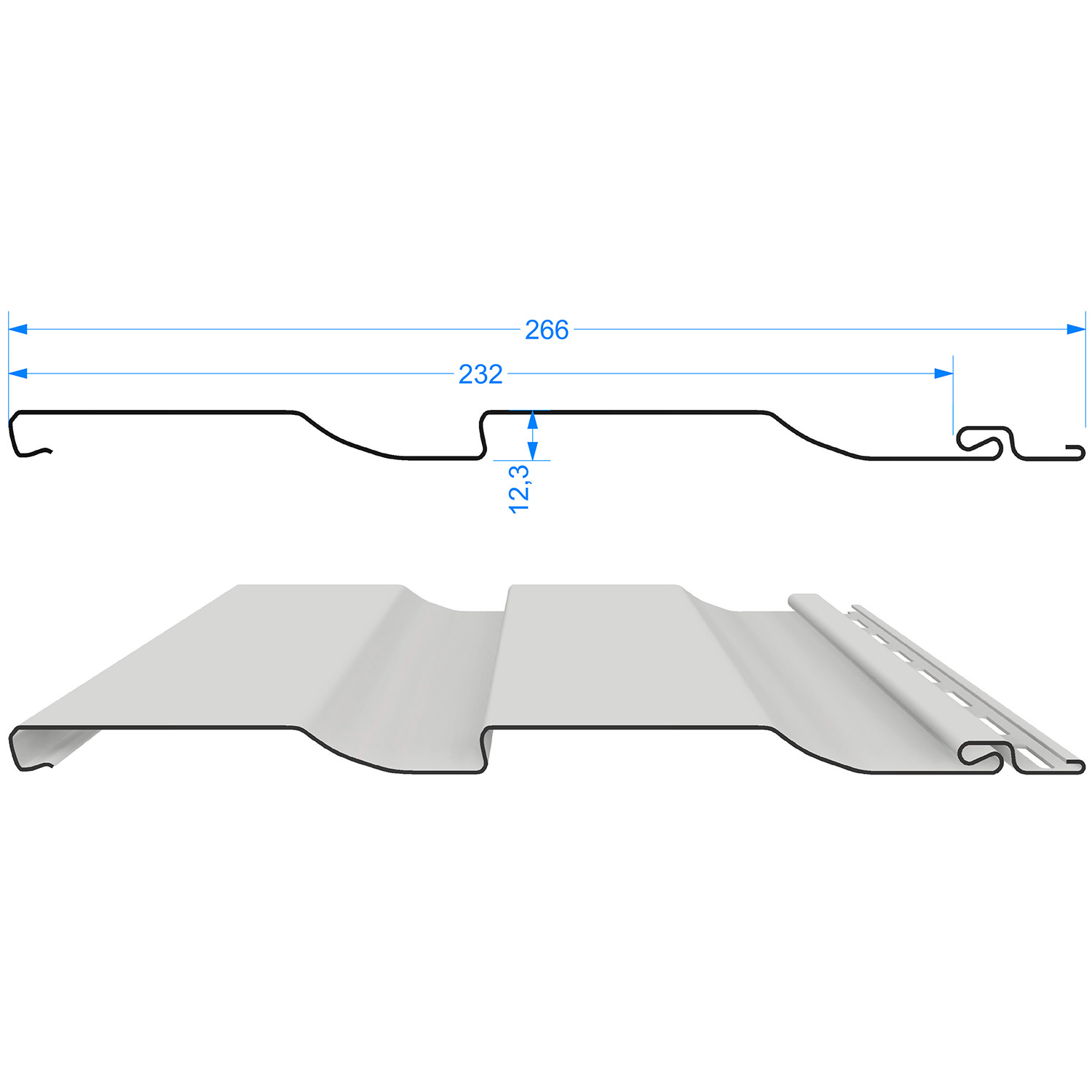 Сайдинг виниловый PREMIUM крем-брюле D4.5D (3,6м*0,232м/0,84м2) Дёке 10/20