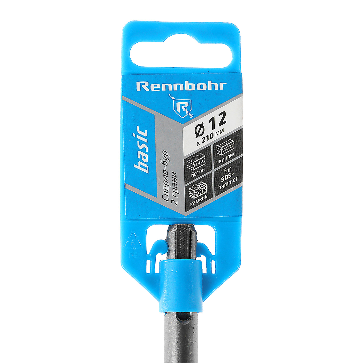 Бур по бетону 12*210мм SDS-plus 2 грани арт.691221 Rennbohr Basic *1/25/200