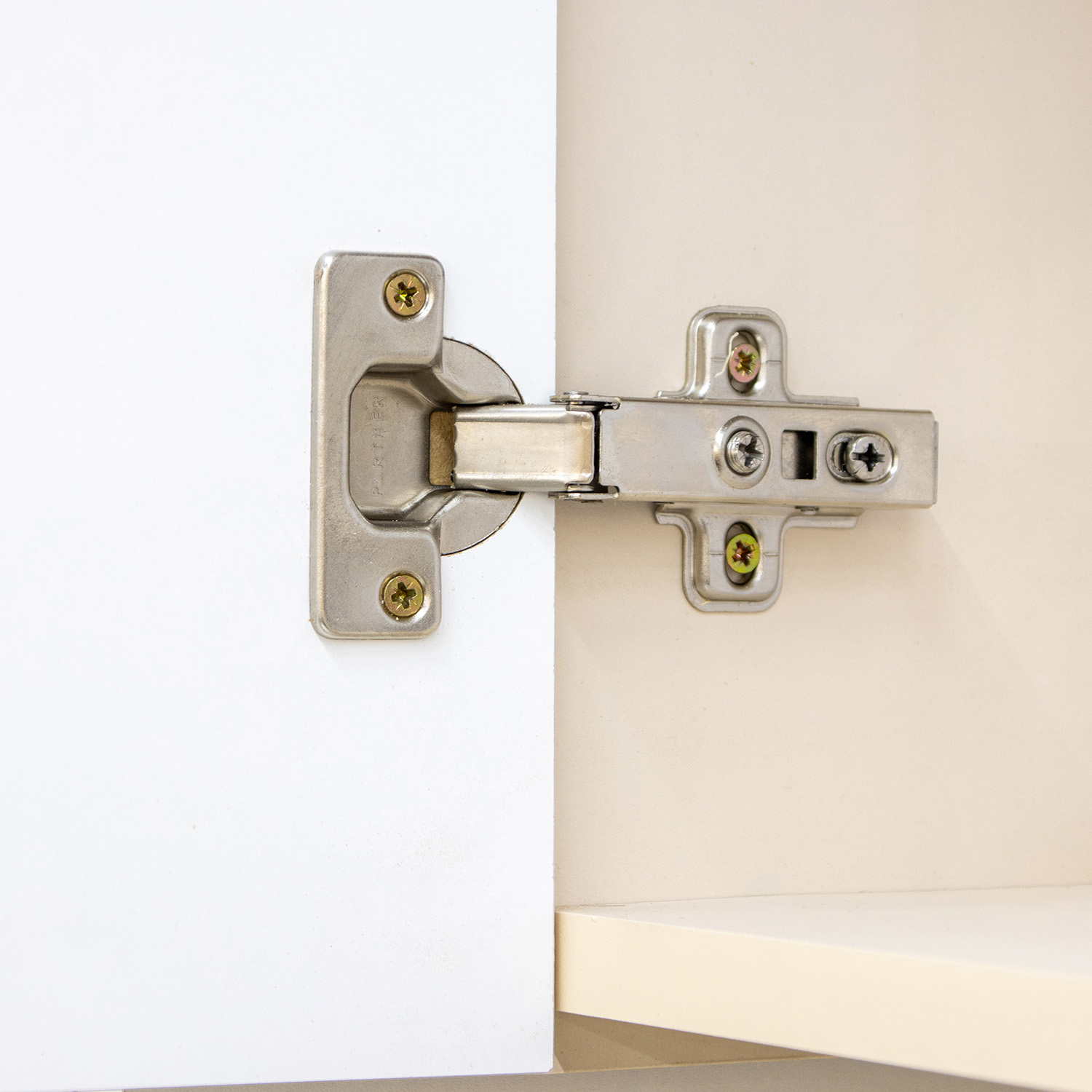 Шкаф навесной 400х676х290 мм BROZEX-WOOD Стиль, с дверцей, белый / светло-бежевый