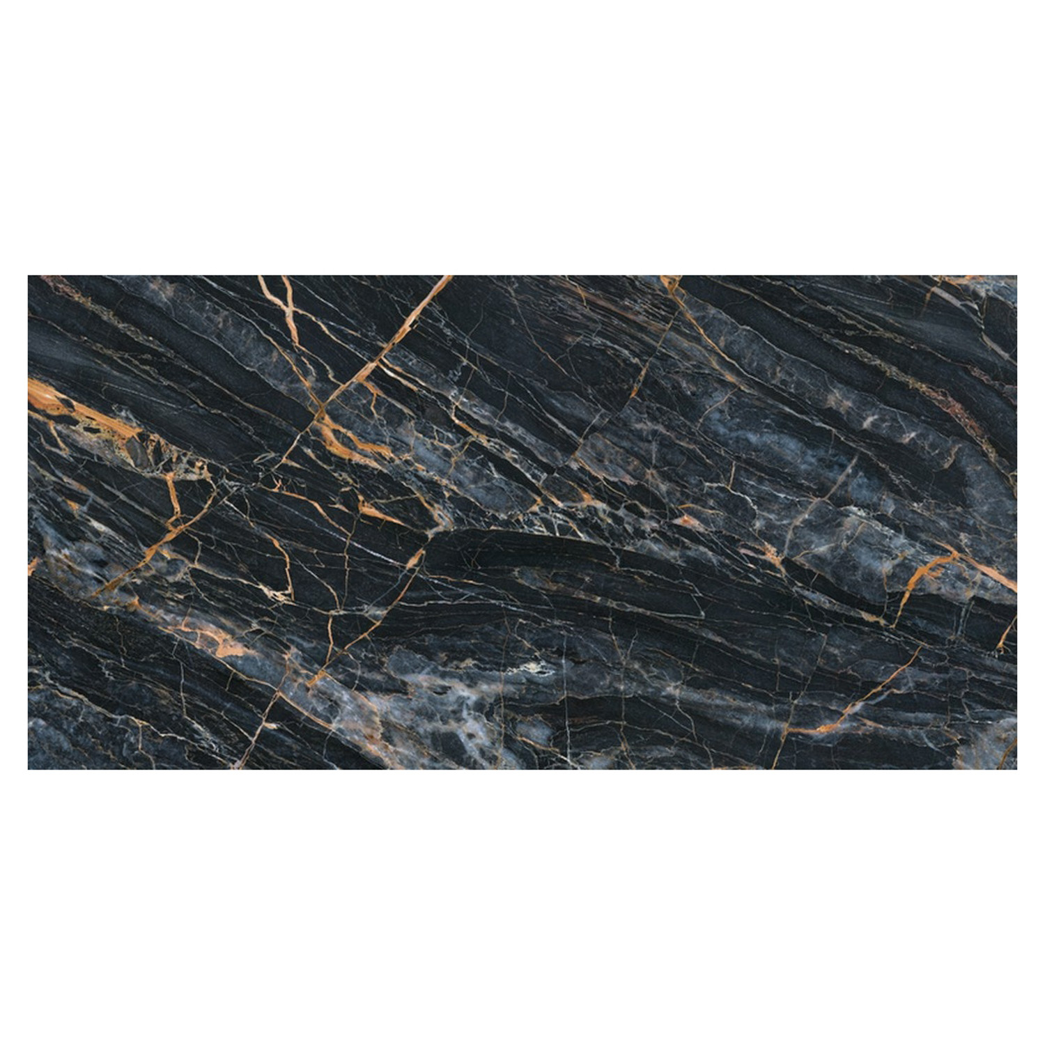 Керамогранит 1.44 м² Global Tile Fenomen PGT 2206, 1200x600x9 мм, полированный, черный