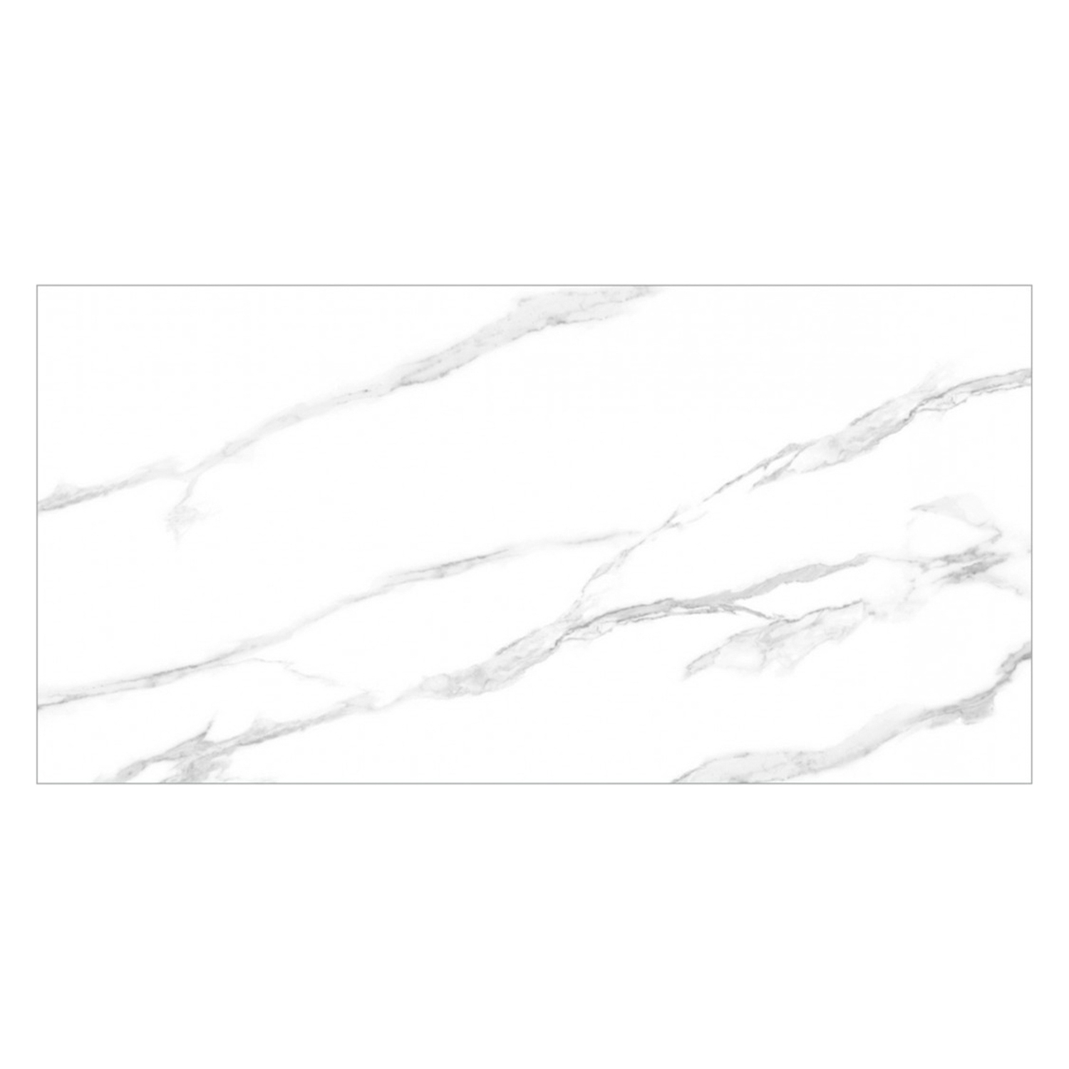 Керамогранит 1.44 м² Global Tile Santi PGT 2204/30, 1200x600х9 мм, полированный, белый