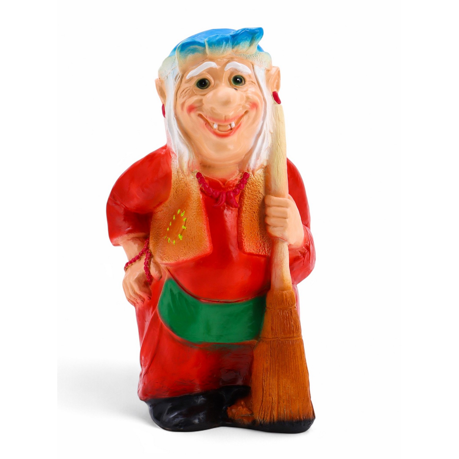 Садовая фигура "Бабка-Ежка стоя" 33х35х65см МИКС   1063574